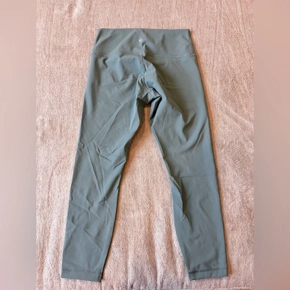 Lululemon Athletica X Peloton Wunder Under High Rise Leggings Teal Size 10 - Picture 5 of 6
